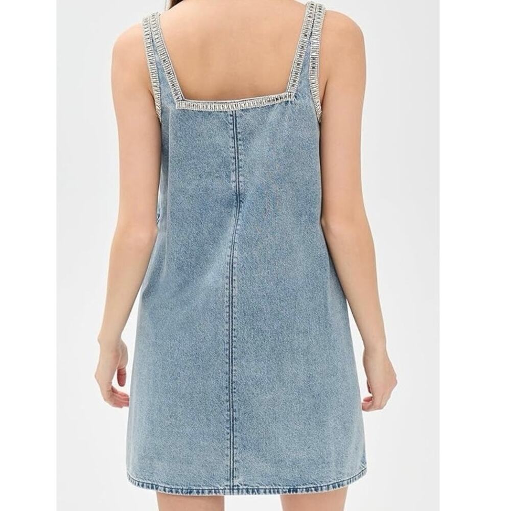 Rag & Bone NWT Jayde Embellished Denim Minidress